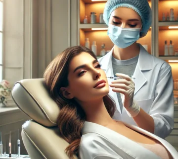 DALL·E 2025 01 18 15 13 19 A professional aesthetic clinic setting with a focus on lip filler treatment  The image shows a modern and clean environment with a female doctor wear 360x320